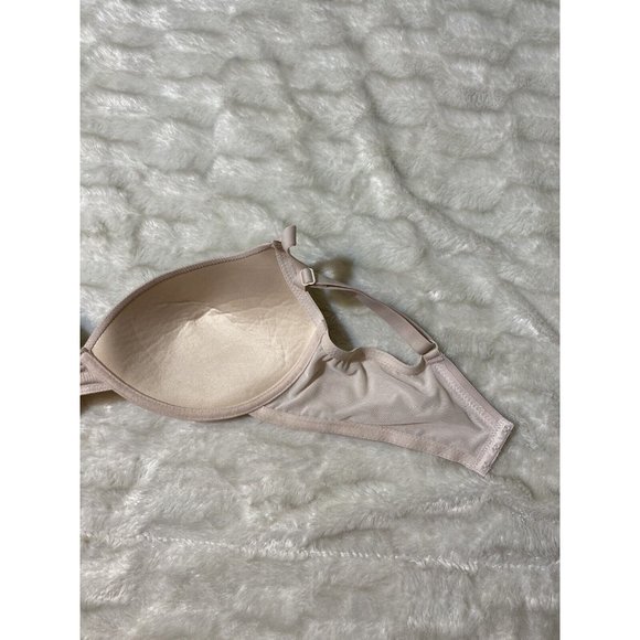 Lot of 2 Bras 38C Women’s Adrienne Vittadini / Daniel Laurent White Beige - Picture 4 of 12